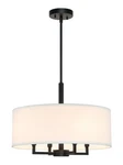 Xinbei Lighting Drum Chandelier, Farmhouse 4 Pendant With White F.... Fixed Price $168.59.