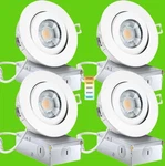 Knlnny Ware Gimbal Recessed Lighting 4 Inch Pack, Ajustable Eyeball. Fixed Price $29.99.