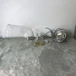 Hdc Wind Break 1-LIGHT Pendant Bn/clear Glass. Fixed Price $25.00.