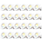24 Pack 6 Inch Led Recessed Lighting Dimmable Retrofit Can Lights Amico 5CCT. Fixed Price $154.99.