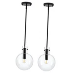 Pendant Lights Kitchen Island 2 Pack, 8" Large Globe Glass Black. Fixed Price $164.98.