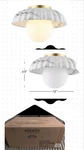 Josh & Main Safavieh Grima Irene Glass Flush Mount Ceiling Light Fixture. Fixed Price $89.99.