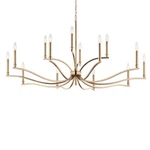 Kichler 52698 Malene 14 Light 53"W Taper Candle Style Chandelier - Bronze. Fixed Price $799.99.