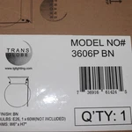 Trans Globe Flush Mount With Opal Glass Shade Brushed Nickel TG3606P Bn. Fixed Price $14.82.