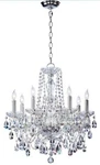 Nib Quorum Cristal Bohemian Katerina Light Chandelier Chrome 23"X23" 630-8-514. Fixed Price $500.00.