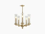 Kohler 23347-CH05-BGL Damask Light Chandelier Fixture, Modern Brushed Gold. Fixed Price $1288.88.