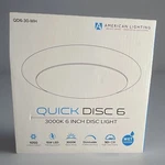 American Lighting QD6-30-WH Quick Disc Led 3000K 6" Dimmable Wet. Fixed Price $6.29.