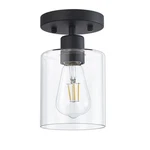 Black Semi Flush Mount Ceiling Light, 1-LIGHT Fixtures, Farmhou.... Fixed Price $34.69.