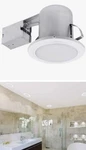 Globe Electric 5 In. White Recessed Shower Light FIXTURE((4 Pack)). Fixed Price $29.50.