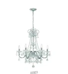 Home Decorators Collection Canterbury Park 6-LIGHT Chrome Crystal Chandelier. Fixed Price $229.99.