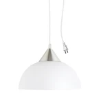 Globe Electric 64413 1-LIGHT Plug-in Pendant, Brushed 8.5", Steel. Fixed Price $26.66.