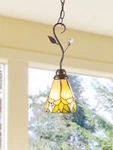 FTM10002 -P42 Dale Tiffany Crystal Leaf Mini Pendant. Fixed Price $79.99.