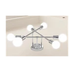 Dellemade Modern 6-LIGHT Flush Mount Sputnik Chandelier Silver Hardwired. Fixed Price $12.00.