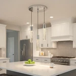 Seenming House 3-LIGHT Led Pendant Chandelier Chrome Bubble Glass SHX106XD3CR. Fixed Price $99.00.