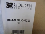Golden Lighting Ariella 1-LIGHT Matte Black Mini Pendant With Glass Shade. Fixed Price $47.96.