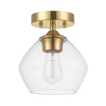 Globe Electric Harrow 1-LIGHT Semi-flush Mount Ceiling Matte Brass,. Fixed Price $69.59.