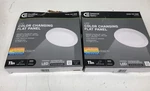 Lot Of 2 Commercial Electric 11 In. White Led Round Ceiling Light 5CCT. Fixed Price $41.99.