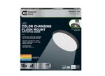 Commercial Electric 15 In. Matte Black Motion Sensor Led Dimmable Flush Mount. Fixed Price $22.43.