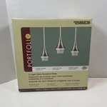 Portfolio Pendant Fitter Unisex Brushed Nickel 0586836 3-LIGHT Mini Adjustable. Fixed Price $19.99.