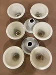 6 White Recessed Lighting Trim Cone Reflector Insert Ceiling Can Fixture. Fixed Price $24.99.