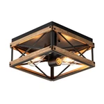 Mayful Black Flush Mount Ceiling Light, 2-LIGHT Rustic Farmhouse Fixture With.... Fixed Price $81.88.