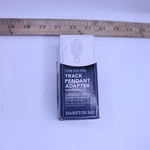 Hampton Bay 120-VOLT 150-WATT White Linear Track Pendant Or Chandelier Adapter. Fixed Price $10.18.