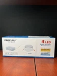 Procuru 4-PACK 4-INCH Gimbal Air-tight Led 2700K-6000K Color Selectable (8000). Fixed Price $44.99.