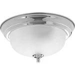Progress Lighting 1-LIGHT Polished Chrome Flush Mount W/ Etched Glass. Fixed Price $14.95.