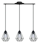 Eglo 94189A Black Tarbes 31"W 3-LIGHT Cage Style Linear Pendant. Fixed Price $169.99.