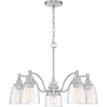 Quoizel Lighting Bradbury Brushed Nickel Traditional Chandelier 25" Dia.. Fixed Price $79.99.