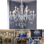 12-LIGHT Vintage Crystal Chandelier Large K9 Pendant Ceiling. Fixed Price $268.09.