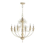 Quorum International 6106-6 White Salento 6-LIGHT Tier Chandelier. Fixed Price $608.00.