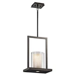 Kichler Triad 42549 Olde Bronze Hanging Pendant With Downlight & Glass Shade. Fixed Price $69.99.