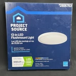 Flushmount Ceiling Light Fixture Project Source Led White Finish 1300 Lumens. Fixed Price $15.00.