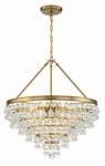 Crystorama Calypso 8 Light Crystal Teardrop Vibrant Gold. Fixed Price $559.20.