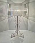 Nuevo Modernist Baroque Style Acrylic Lamp And Shade After Ferruccio Laviani. Fixed Price $315.00.