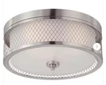 Nuvo Fusion 3 Light Flush Dome Fixture W/ Frosted Glass 60-4691. Fixed Price $65.00.