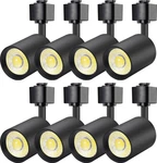 J Type 10W Dimmable Led Track Light Heads - 8 Pack, 3000K Warm White. Fixed Price $130.90.