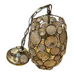 Crystorama Lighting 523-SA Palla Mini Pendant Classic Style Capiz Shell. Fixed Price $349.99.