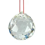 Feng Shui Hanging Crystal Ball Clear Faceted Sphere Sun Catcher Rainbow Prism. Fixed Price $16.95.