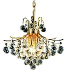 Elegant Lighting V8000D16/RC Toureg 16"W Crystal Pendant - Gold. Fixed Price $258.00.