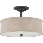 Quoizel CRA1717 Cloverdale 3 Light 17"W Semi-flush Ceiling Mottled Cocoa. Fixed Price $207.99.