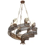 Varaluz 240C06 Flow Light 29" Hand Forged Recycled Steel - Hammered Ore. Fixed Price $1839.20.