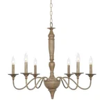 Kira Home Montreal 29" 6-LIGHT French Country Chandelier, Adjustable Height. Fixed Price $119.96.