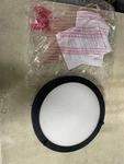 Hampton Bay Flaxmere 12IN Led Flush Mount/steel Matte Black - 1011013497. Fixed Price $24.97.