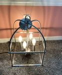 Capital Lighting Aubrey Brushed Nickel Pendant Cage 12X12X17 Chandelier 4. Fixed Price $57.00.