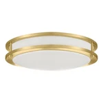 Hampton Bay HB3687-338 Flaxmere 14" Brushed Gold Dimmable Flush Mount Light. Fixed Price $44.95.