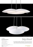 Sonneman 2736.98 J20 Led Big Cloud, Downward Triple Pendant Lamp - New. Fixed Price $688.00.
