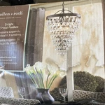 Allen Roth Light Chandelier Style #IXO8193A New Without Box. Fixed Price $70.00.