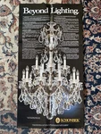 Vintage 1992 Schonbek/swarovski Beyond Lighting Chandelier Dual-sided Foldout. Fixed Price $50.00.
